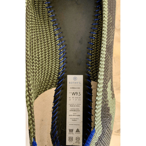 Rothy’sThe Point Green Camo Flats - Picture 7 of 10